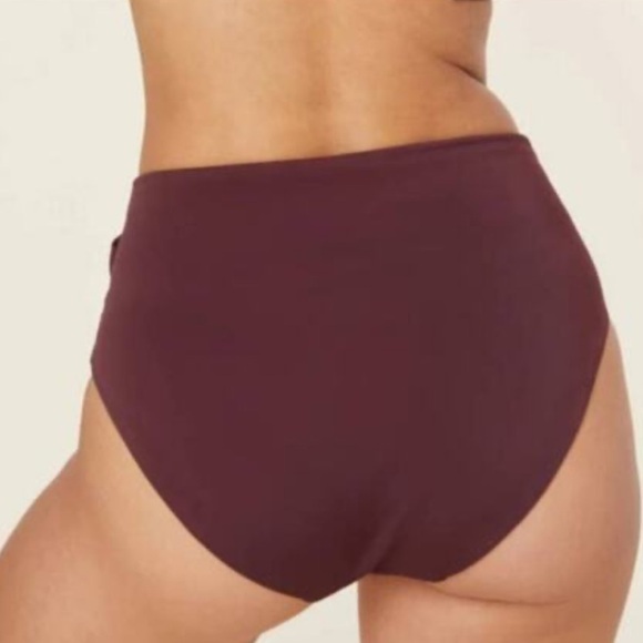 Andie Swim The Barbados Bottom in Caco Size XS Sustainable High-Waist Bikini - Picture 2 of 7